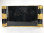 Japanese Buddhist Altar Fitting Lacquer Kyozukue Offering Table Black Gold BA220