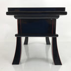 Japanese Buddhist Altar Fitting Lacquer Kyozukue Offering Table Black Gold BA372