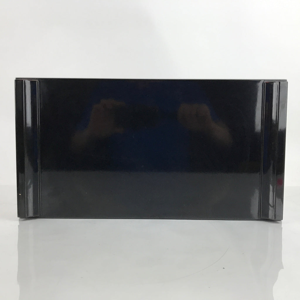 Japanese Buddhist Altar Fitting Lacquer Kyozukue Offering Table Black Gold BA372