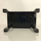 Japanese Buddhist Altar Fitting Lacquer Kyozukue Offering Table Black Gold BA372