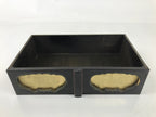 Japanese Buddhist Altar Fitting Lacquer Kyozukue Offering Table Black Gold BA498