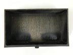 Japanese Buddhist Altar Fitting Lacquer Kyozukue Offering Table Black Gold BA498
