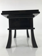 Japanese Buddhist Altar Fitting Lacquer Kyozukue Offering Table Black Gold BA498