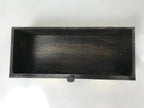 Japanese Buddhist Altar Fitting Lacquer Kyozukue Offering Table Black Gold BA577