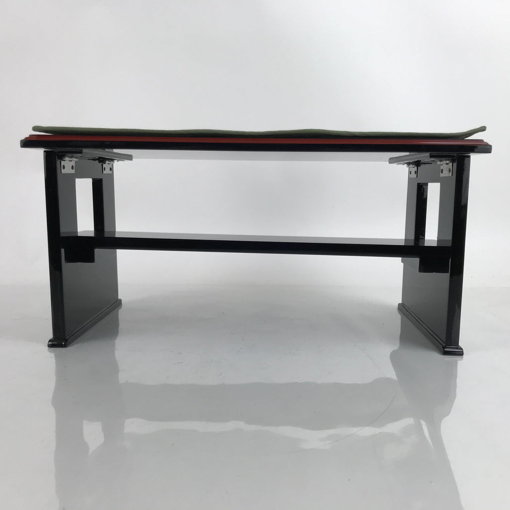 Japanese Buddhist Altar Fitting Lacquer Kyozukue Offering Table Black Red BA374