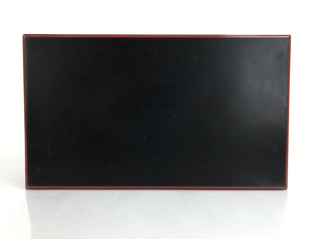 Japanese Buddhist Altar Fitting Lacquer Kyozukue Offering Table Black Red BA374