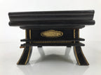 Japanese Buddhist Altar Fitting Lacquer Kyozukue Offering Table Black Red BA497