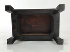 Japanese Buddhist Altar Fitting Lacquer Kyozukue Offering Table Black Red BA497