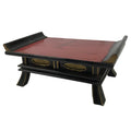 Japanese Buddhist Altar Fitting Lacquer Kyozukue Offering Table Black Red BA497