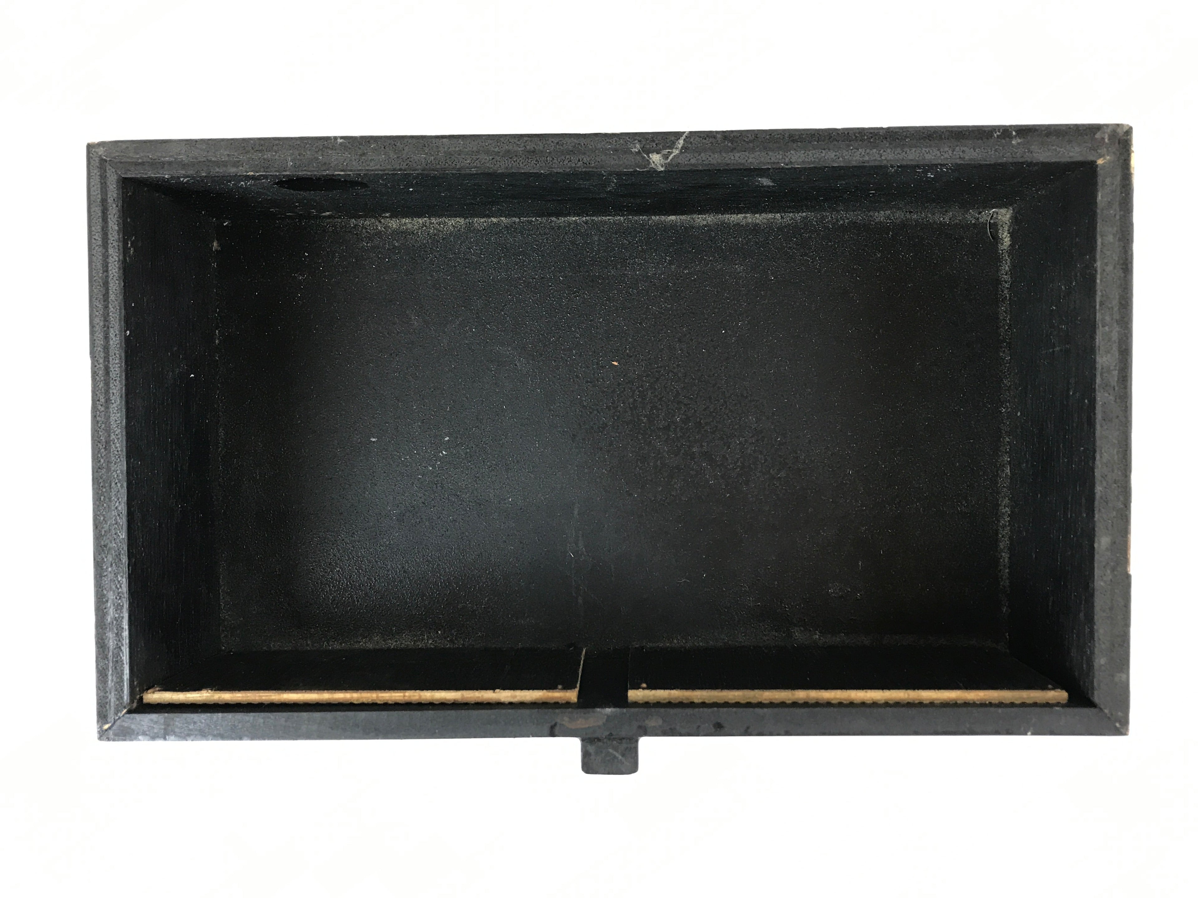 Japanese Buddhist Altar Fitting Lacquer Kyozukue Offering Table Vtg Black BA219