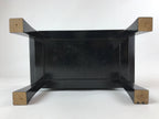 Japanese Buddhist Altar Fitting Lacquer Kyozukue Offering Table Vtg Black BA219