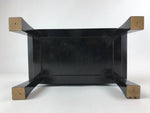 Japanese Buddhist Altar Fitting Lacquer Kyozukue Offering Table Vtg Black BA219