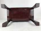 Japanese Buddhist Altar Fitting Lacquer Kyozukue Offering Table Vtg Brown BA242