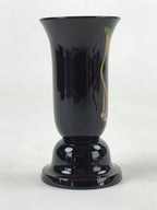 Japanese Buddhist Altar Fitting Lacquer Replica Flower Vase Vtg Lotus Leaf BA93