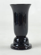 Japanese Buddhist Altar Fitting Lacquer Replica Flower Vase Vtg Lotus Leaf BA93