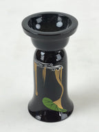 Japanese Buddhist Altar Fitting Lacquer Replica Flower Vase Vtg Lotus Leaf BA93
