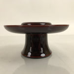 Japanese Buddhist Altar Fitting Lacquer Wood Tea Cup Stand Vtg Chadai BA375