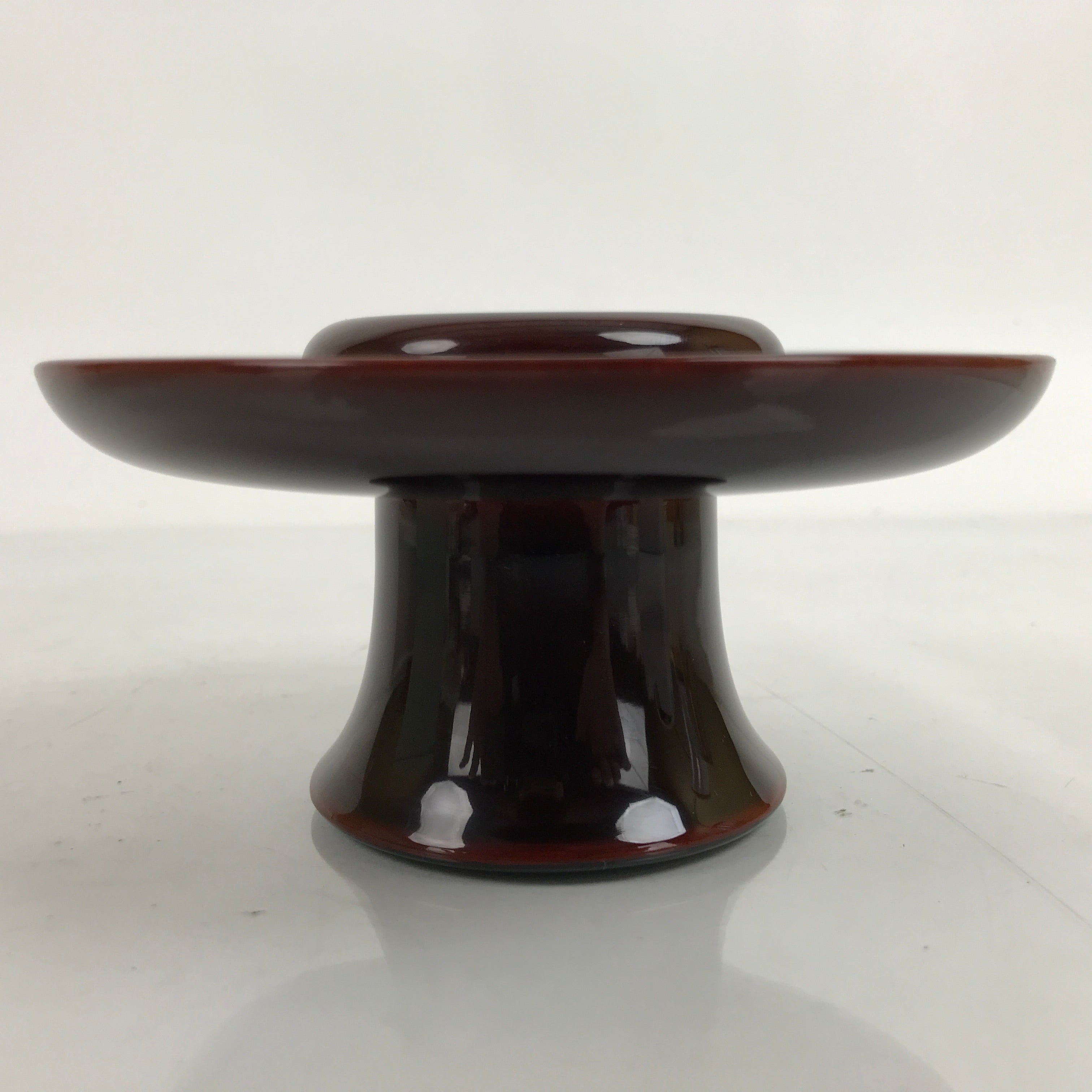 Japanese Buddhist Altar Fitting Lacquer Wood Tea Cup Stand Vtg Chadai BA375