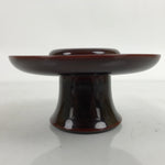 Japanese Buddhist Altar Fitting Lacquer Wood Tea Cup Stand Vtg Chadai BA375