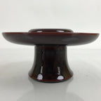 Japanese Buddhist Altar Fitting Lacquer Wood Tea Cup Stand Vtg Chadai BA375