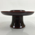 Japanese Buddhist Altar Fitting Lacquer Wood Tea Cup Stand Vtg Chadai BA375