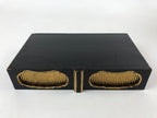 Japanese Buddhist Altar Fitting Lacquered Kyozukue Offering Table Vtg Black BA12