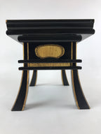 Japanese Buddhist Altar Fitting Lacquered Kyozukue Offering Table Vtg Black BA12