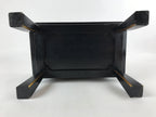 Japanese Buddhist Altar Fitting Lacquered Kyozukue Offering Table Vtg Black BA12
