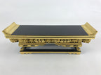 Japanese Buddhist Altar Fitting Lacquered Kyozukue Offering Table Vtg Gold BA50
