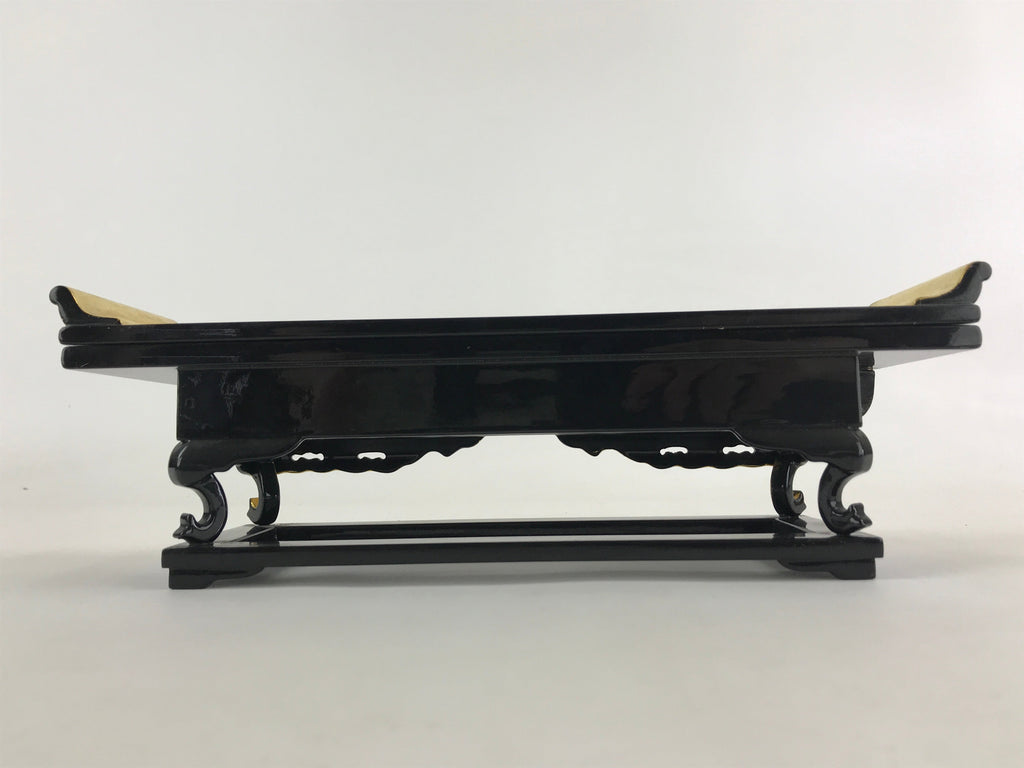 Japanese Buddhist Altar Fitting Lacquered Kyozukue Offering Table Vtg Gold BA50