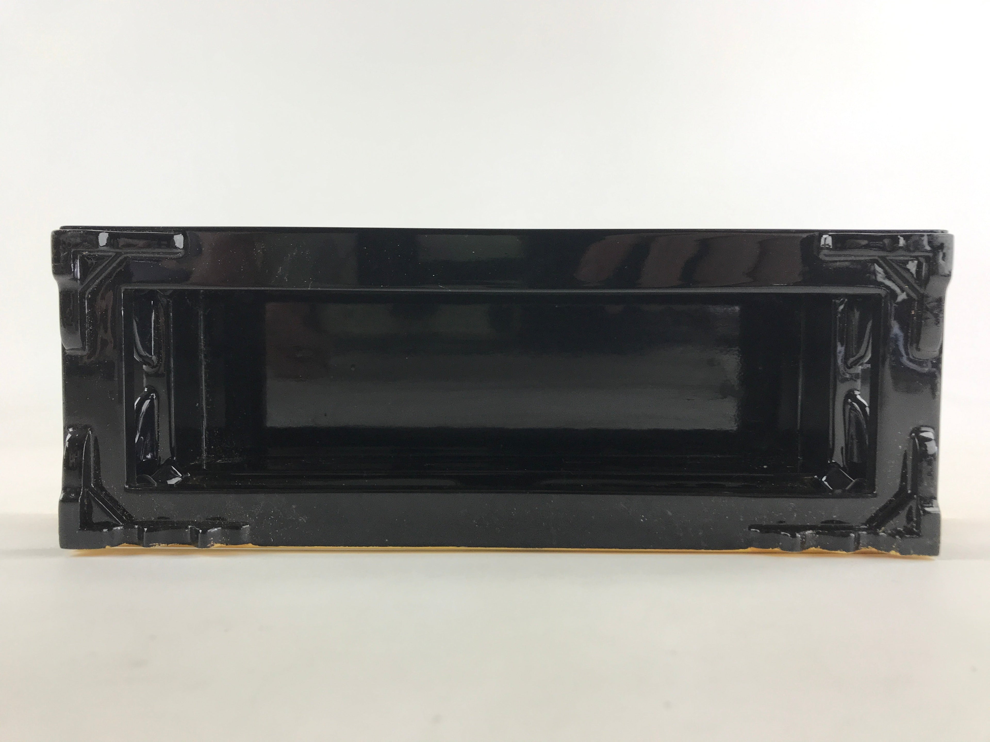 Japanese Buddhist Altar Fitting Lacquered Kyozukue Offering Table Vtg Gold BA50