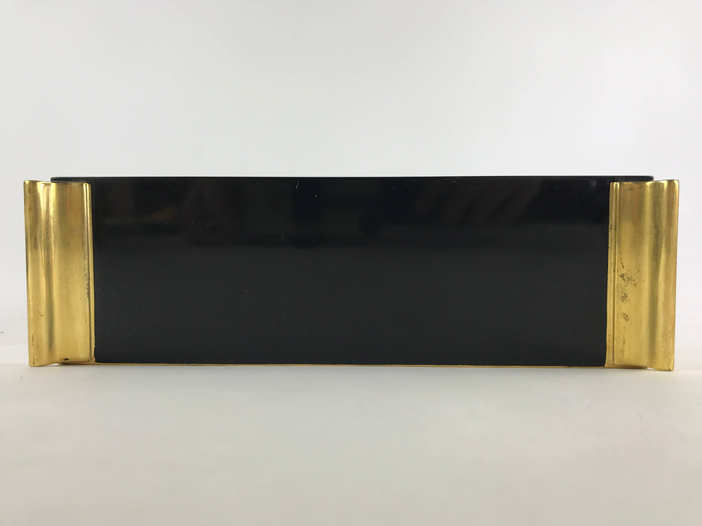 Japanese Buddhist Altar Fitting Lacquered Kyozukue Offering Table Vtg Gold BA50
