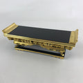 Japanese Buddhist Altar Fitting Lacquered Kyozukue Offering Table Vtg Gold BA50