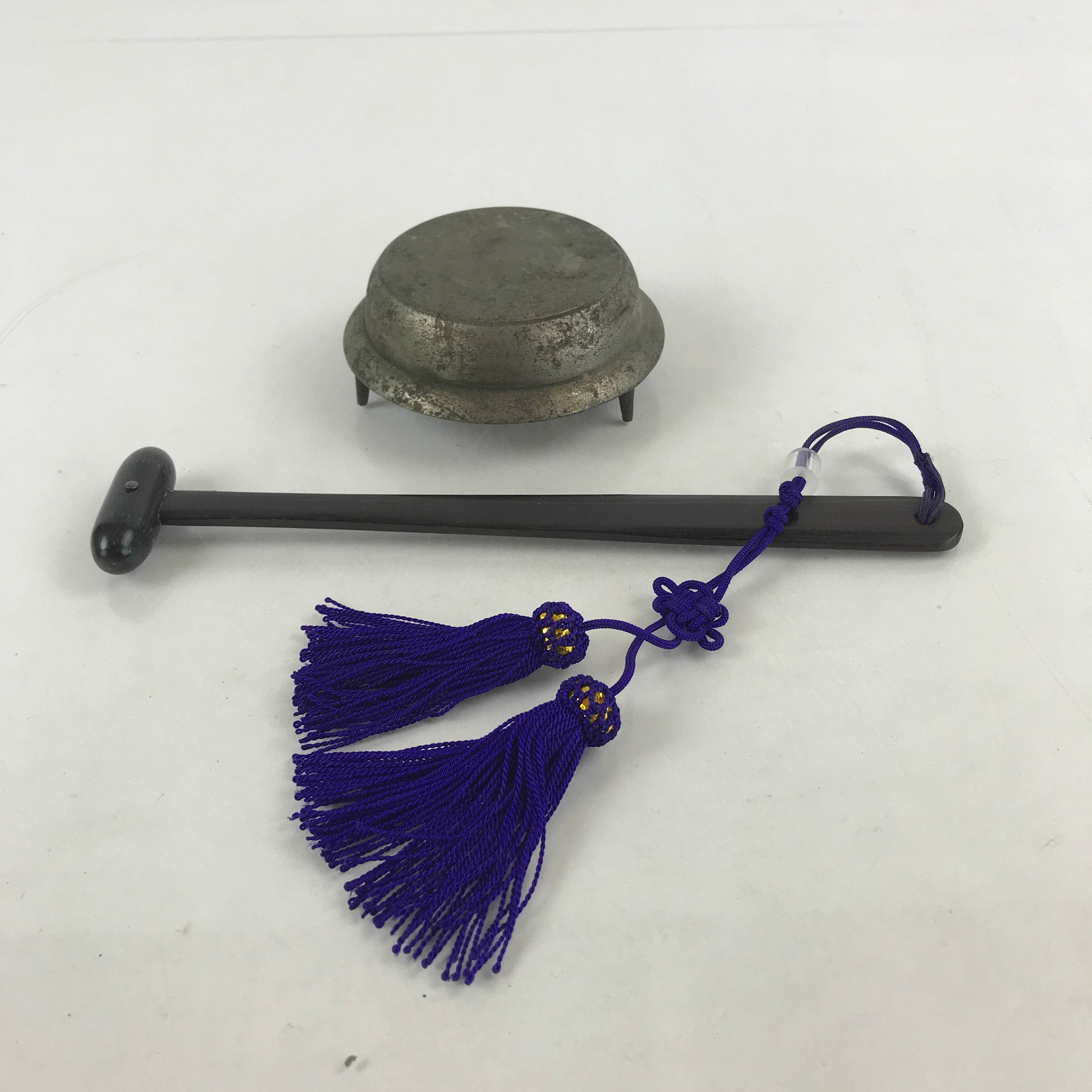 Japanese Buddhist Altar Fitting Metal Bell Shogo Musical Instrument BU999