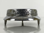 Japanese Buddhist Altar Fitting Metal Bell Vtg Shogo Instrument Silver BA413