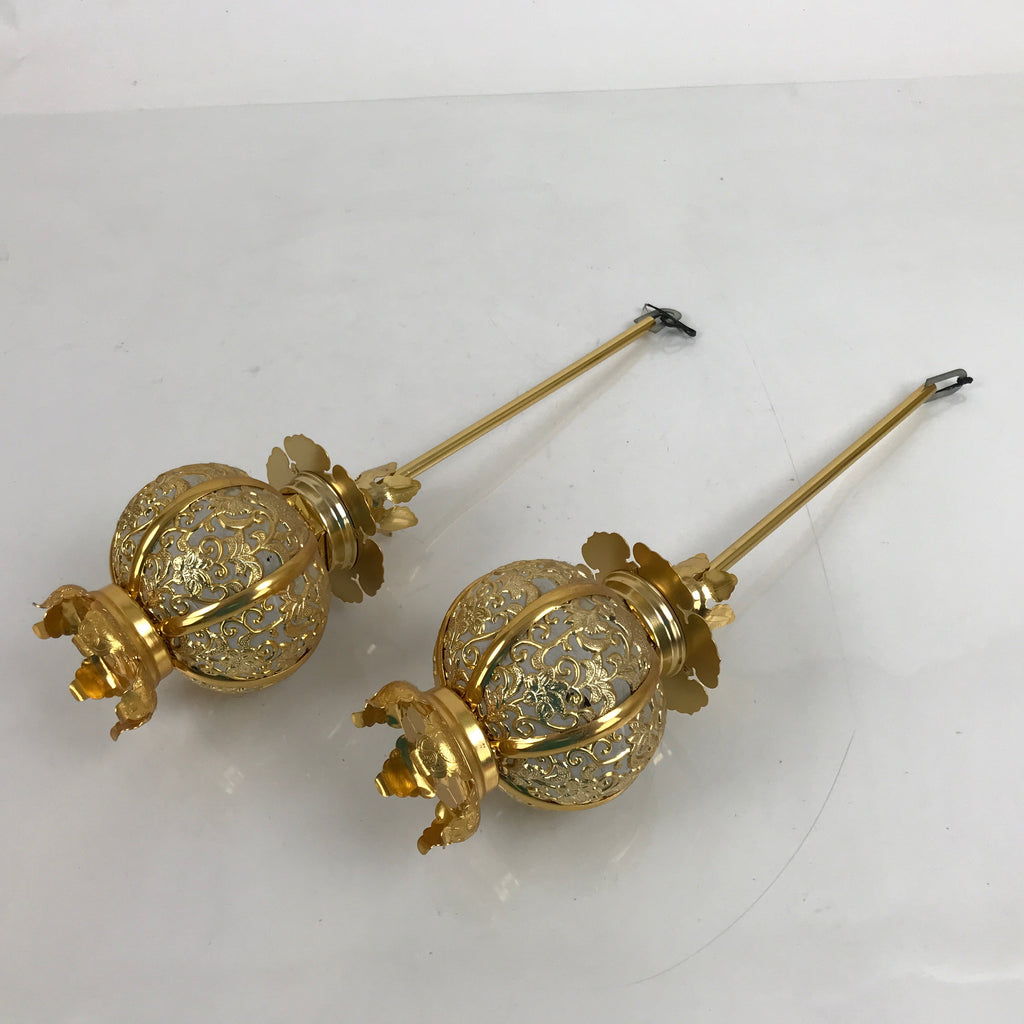 Japanese Buddhist Altar Fitting Metal Butsudan Hanging Lantern Tsuri Toro BA347