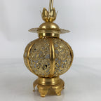Japanese Buddhist Altar Fitting Metal Butsudan Hanging Lantern Tsuri Toro BA347