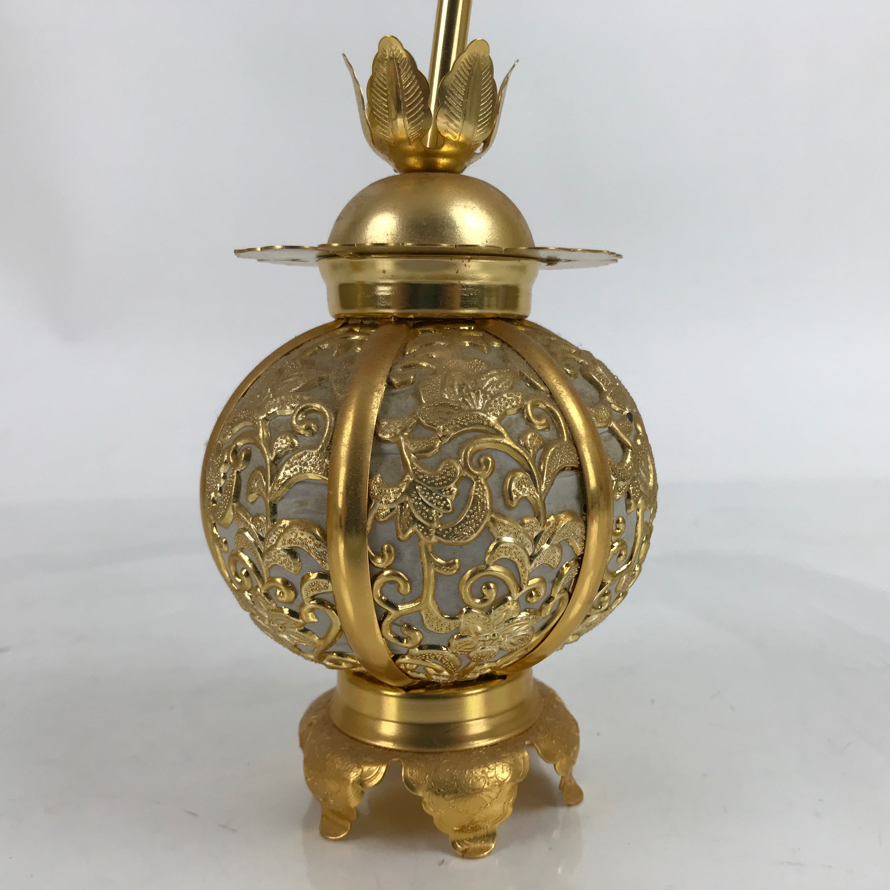 Japanese Buddhist Altar Fitting Metal Butsudan Hanging Lantern Tsuri Toro BA347
