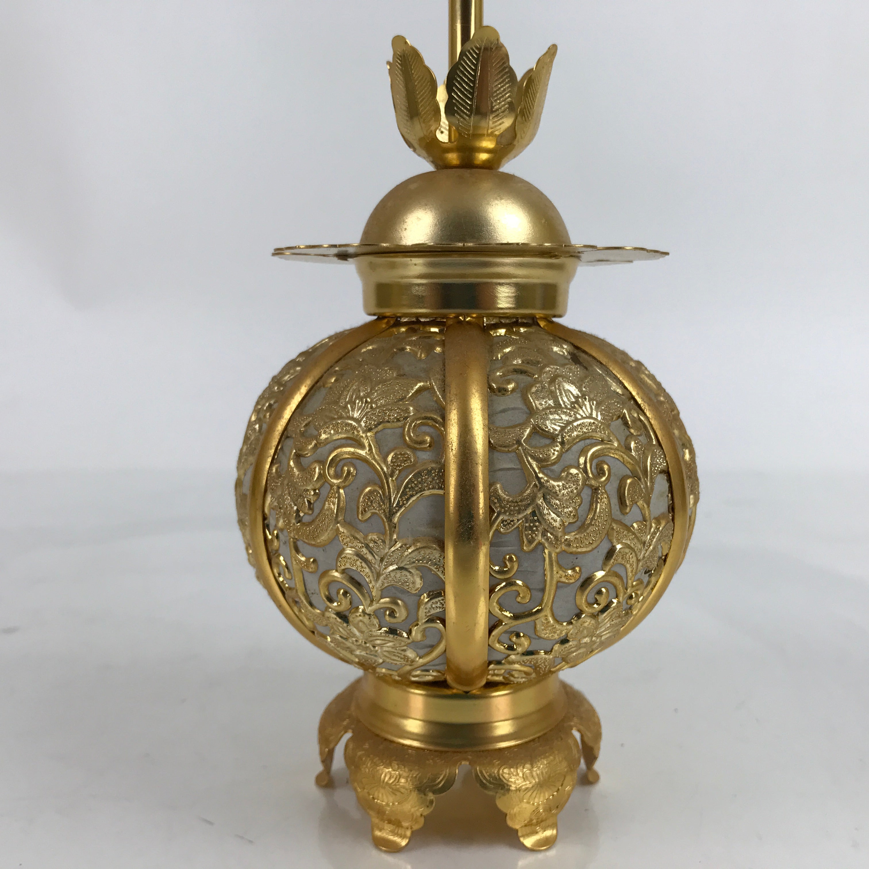 Japanese Buddhist Altar Fitting Metal Butsudan Hanging Lantern Tsuri Toro BA347