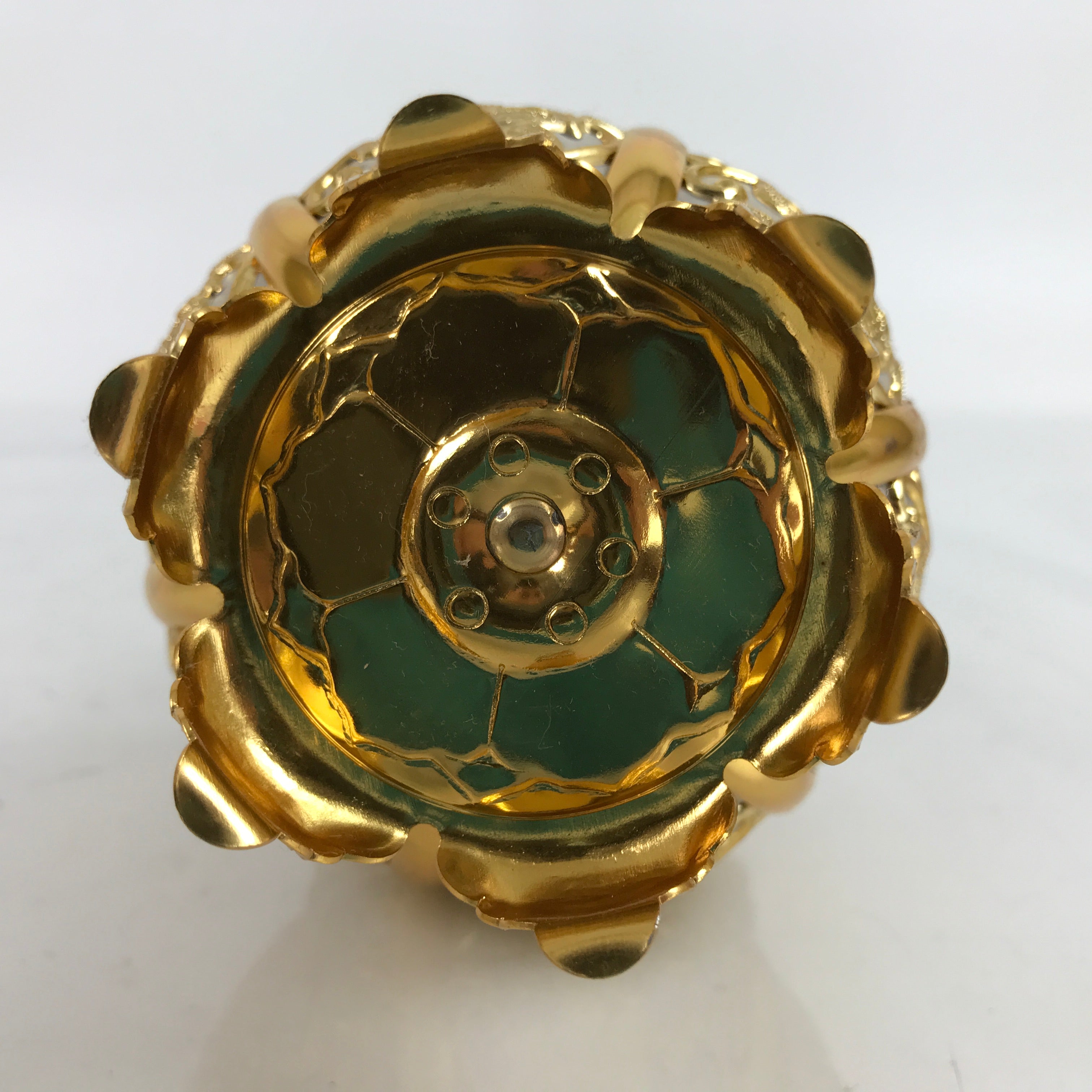 Japanese Buddhist Altar Fitting Metal Butsudan Hanging Lantern Tsuri Toro BA347