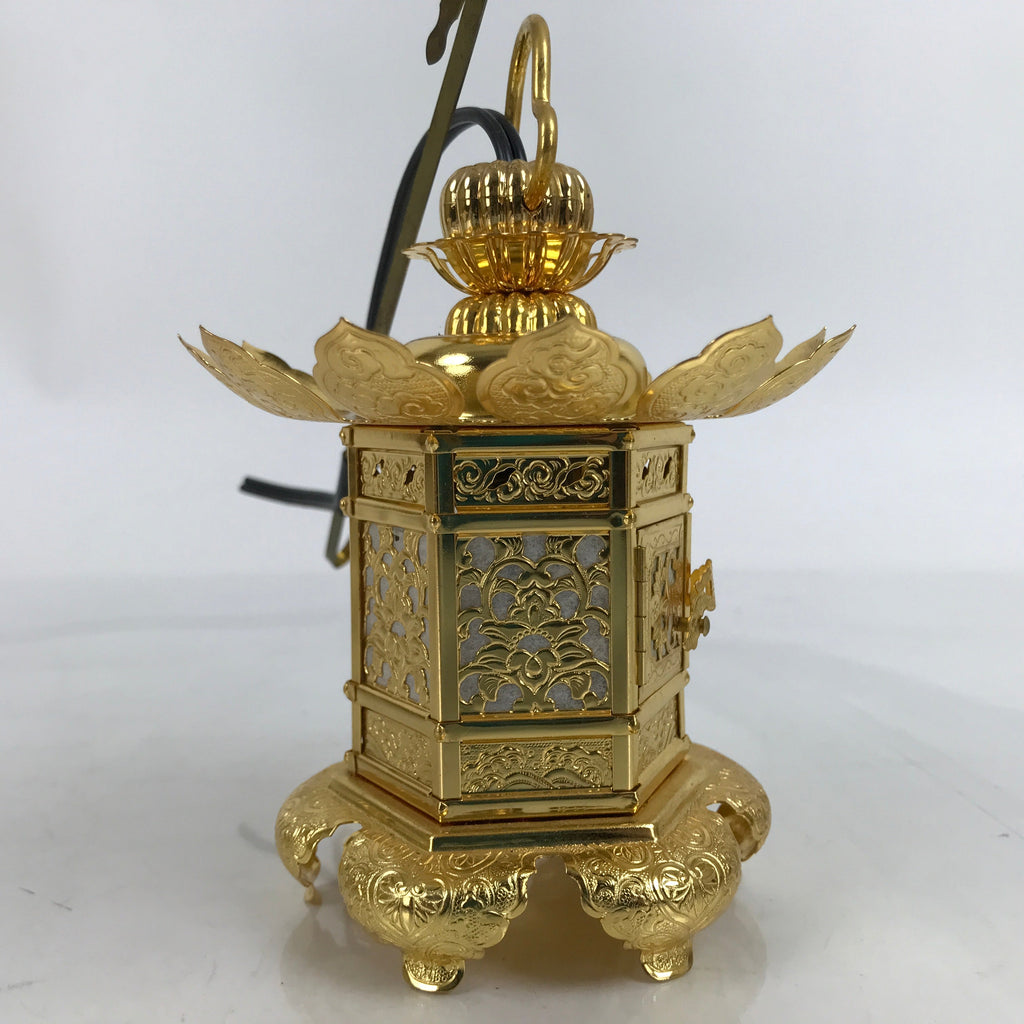 Japanese Buddhist Altar Fitting Metal Butsudan Hanging Lantern Tsuri Toro BA348
