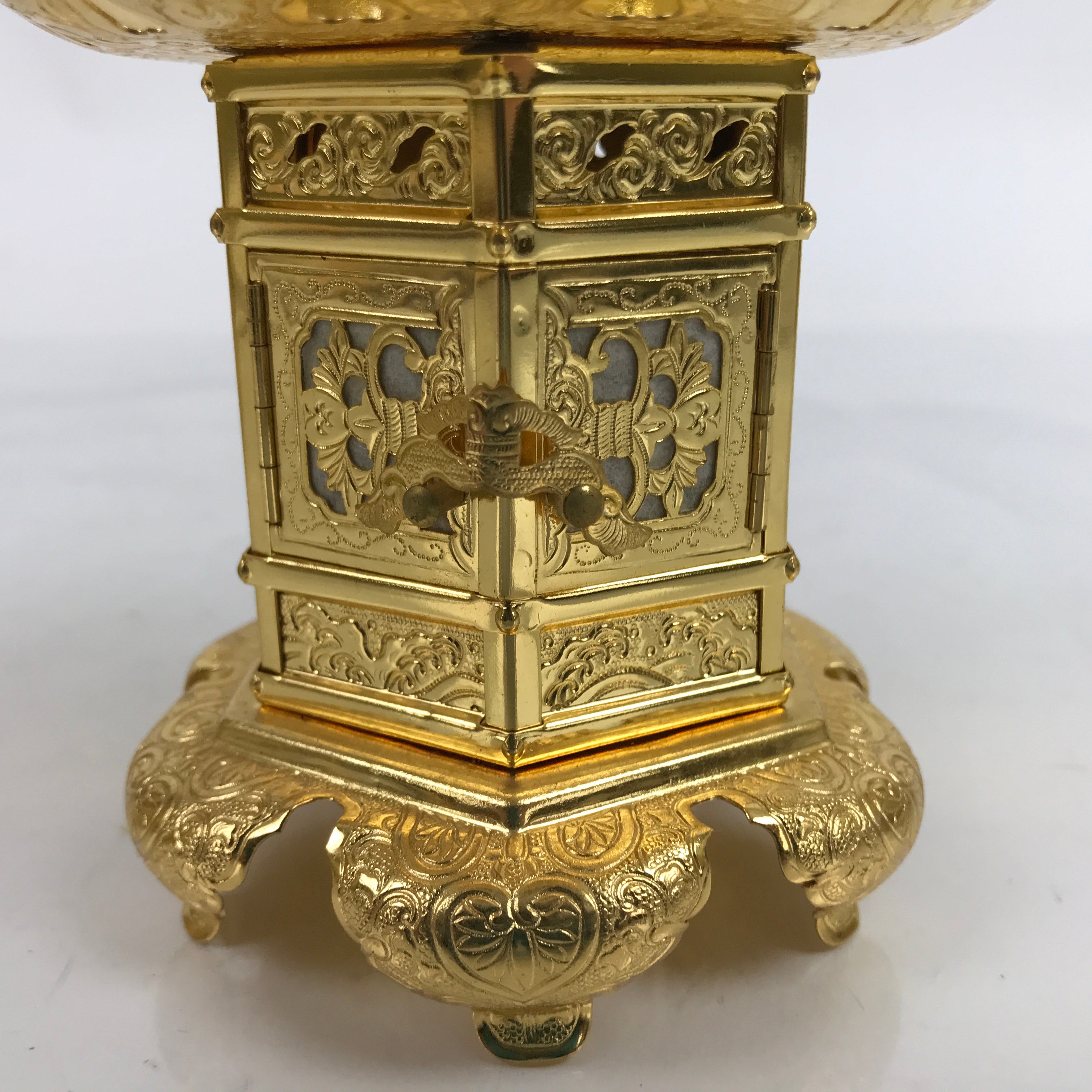 Japanese Buddhist Altar Fitting Metal Butsudan Hanging Lantern Tsuri Toro BA348
