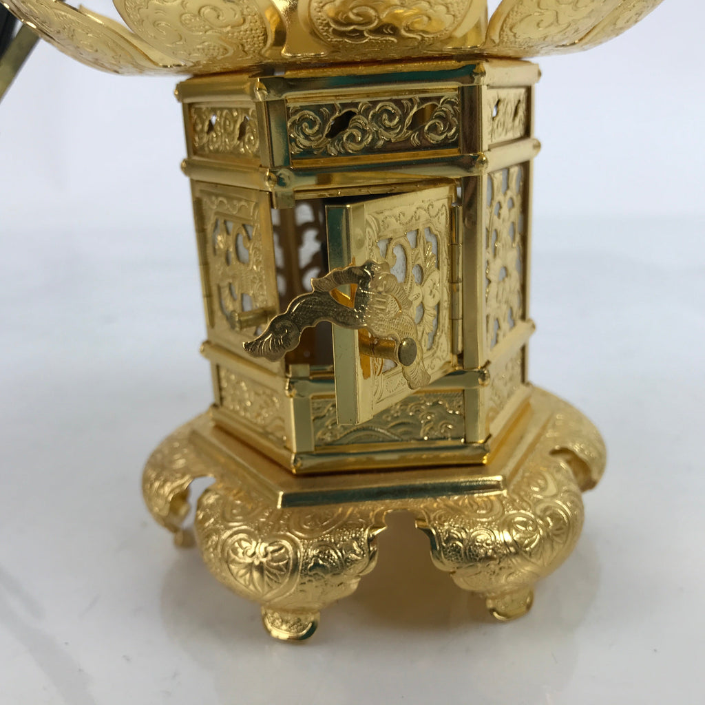 Japanese Buddhist Altar Fitting Metal Butsudan Hanging Lantern Tsuri Toro BA348