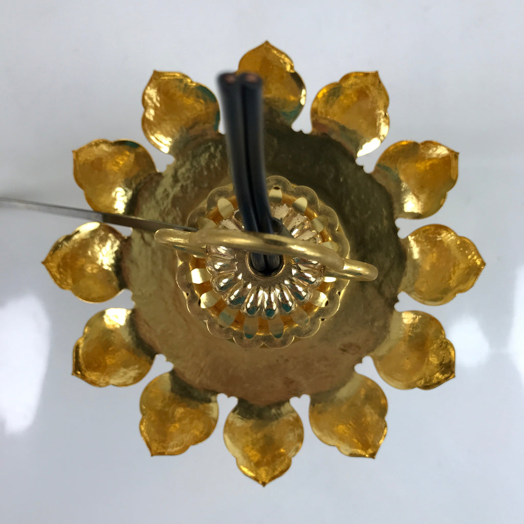 Japanese Buddhist Altar Fitting Metal Butsudan Hanging Lantern Tsuri Toro BA348