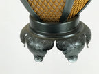 Japanese Buddhist Altar Fitting Metal Butsudan Hanging Lantern Tsuri Toro BA453