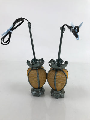 Japanese Buddhist Altar Fitting Metal Butsudan Hanging Lantern Tsuri Toro BA453