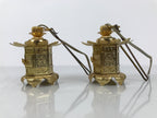 Japanese Buddhist Altar Fitting Metal Butsudan Hanging Lantern Tsuri Toro BA837