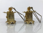Japanese Buddhist Altar Fitting Metal Butsudan Hanging Lantern Tsuri Toro BA837