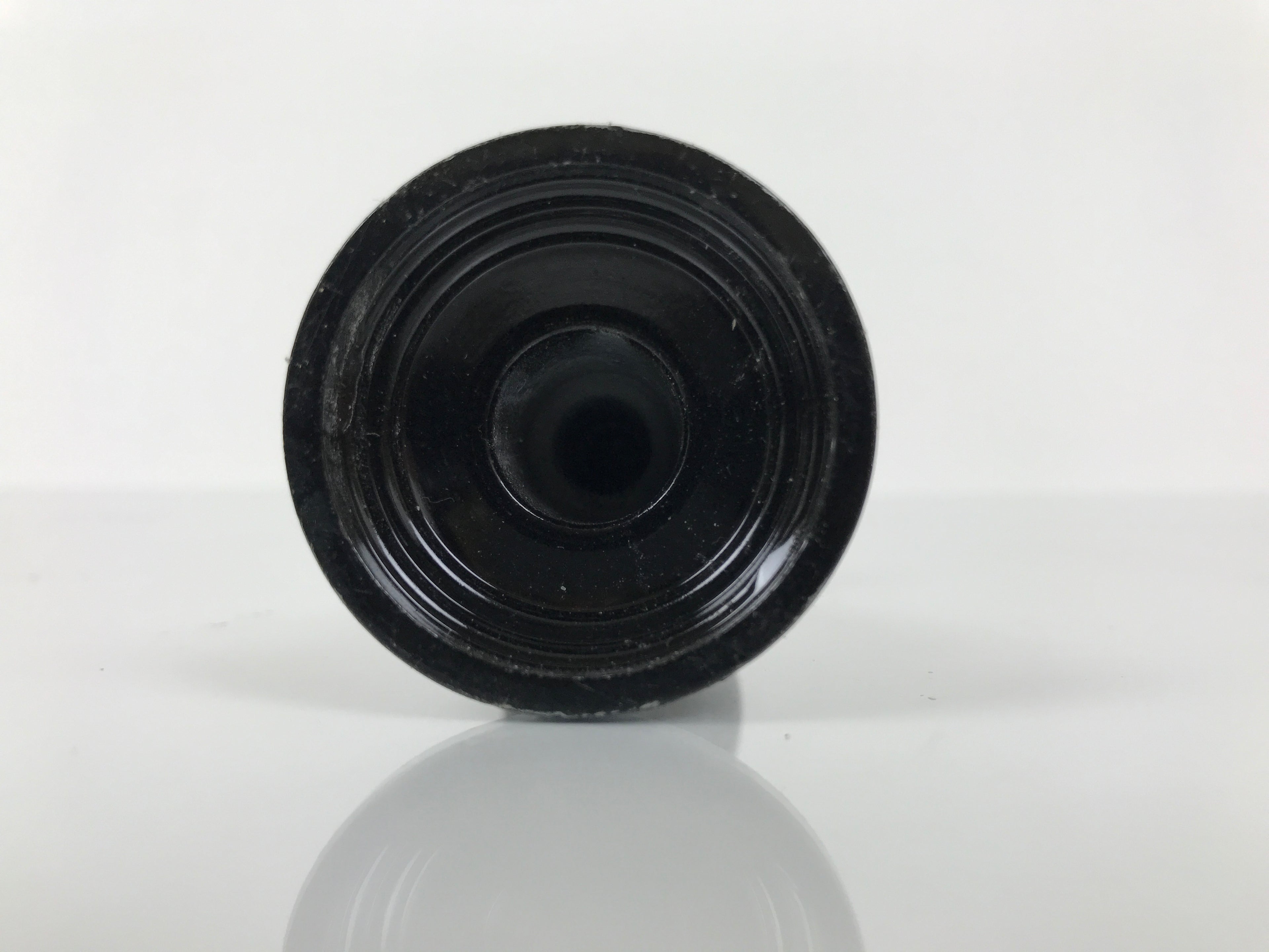 Japanese Buddhist Altar Fitting Metal Candle Stand Vtg Shokudai Black BA740