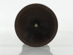 Japanese Buddhist Altar Fitting Metal Candle Stand Vtg Shokudai Brown BA676